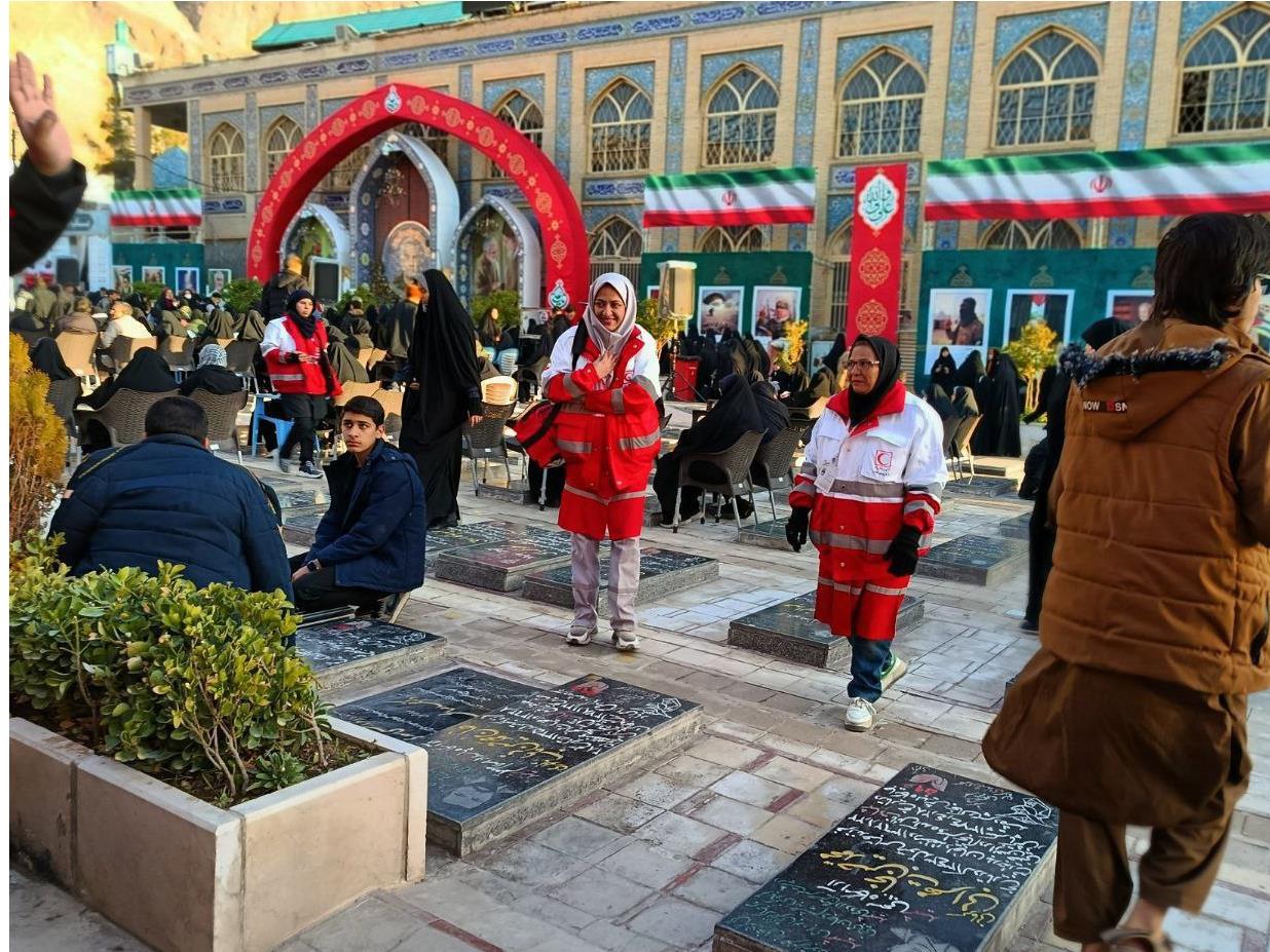 پوشش امدادی هلالاحمر کرمان برای ششمین سالگرد شهادت سردار سلیمانی/ استقرار ۲۷۷ نیروی عملیاتی