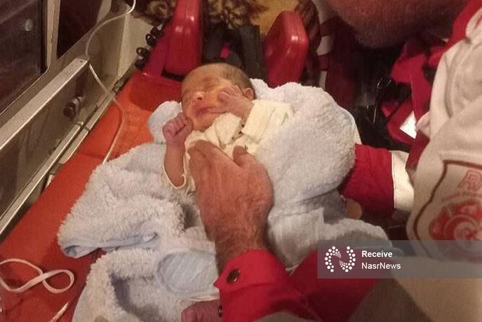نجات جان نوزاد 10 روزه در بستانآباد با اقدام فوری نجاتگران هلالاحمر