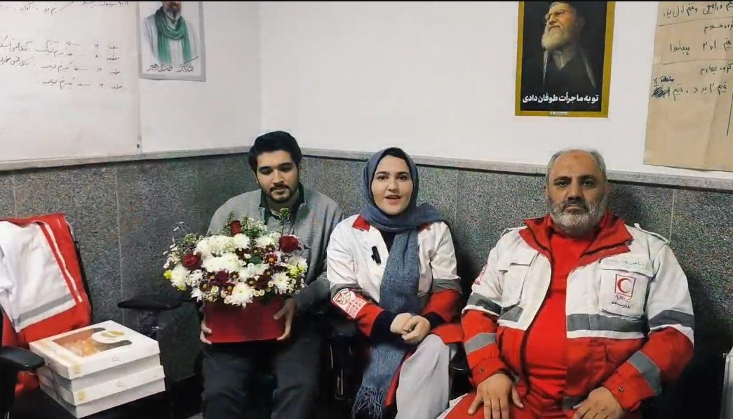 «خسته نباشید قهرمانان» تشکر دختر یکی از امدادگران در روزهای سخت خدمت/ فیلم