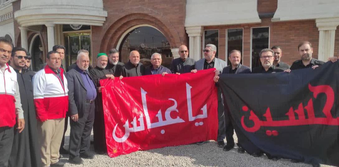 استقبال مدیرعامل هلالاحمر خوزستان از نمایندگان دفتر حضرت آیت الله سیستانی و هیأت امنای عتبات مقدسه عراق