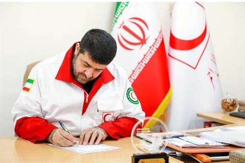 پیام تسلیت رئیس جمعیت هلال احمر به معاون توسعه منابع انسانی و پشتیبانی جمعیت هلال احمر